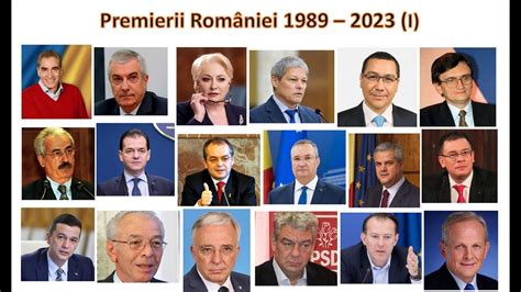 Premierii României 1989 2023 Partea I YouTube