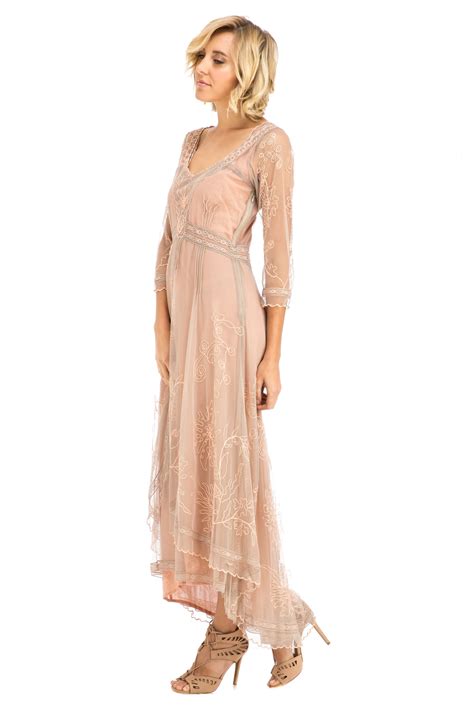 Nataya 40163 Downton Abbey Tea Party Gown In Quartz