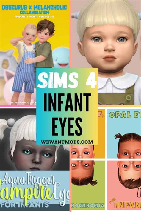 21+ Sims 4 Infant Eyes: Contacts, Default & Non-Default Eyes - We Want Mods