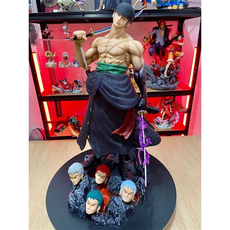 Jual Statue Figure One Piece Roronoa Zorro 50cm Recast Shopee Indonesia