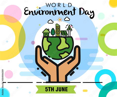 World Environment Day Conceptgreen Earth Of Eco Friendly City Save The