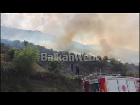 Zjarr i madh në një parcele në Volloder të Sarandës digjen qindra