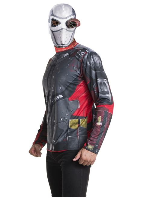 Suicide Squad Deadshot Shirt and Mask Costume Set - Superhero Costumes