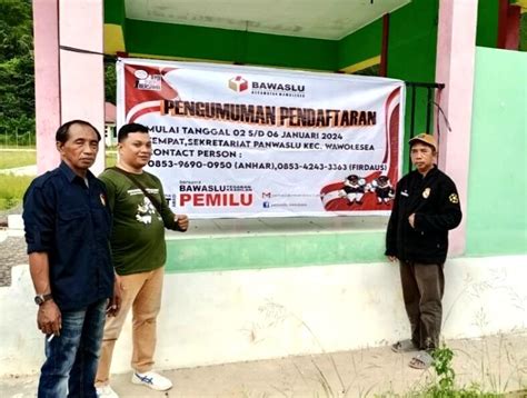 Usai Lakukan Sosialisasi Perekrutan Panwaslucam Wawolesea Umumkan