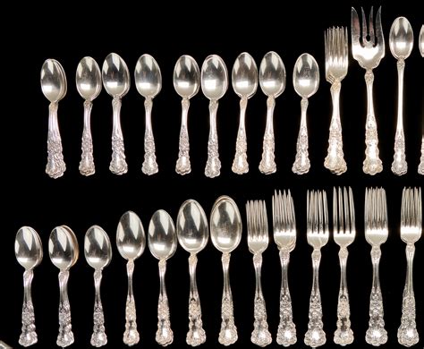 Lot 67 Gorham Buttercup Sterling Flatware 247 Pcs Case Auctions