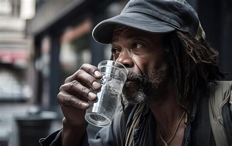 Premium Ai Image Street Portrait Of African Aged Homeless Man