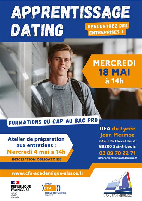 Apprentissage Dating en CAP et Bac Pro Lycée Jean Mermoz Saint Louis