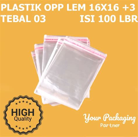 Plastik Roti Opp X Tebal Mic Seal Lem Kemasan Souvenir