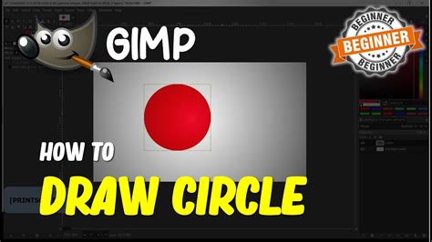 Gimp How To Draw Circle Youtube