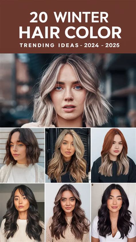 Trending Winter Hair Color Ideas Brunette Blonde Bold Palettes To Try Now