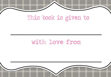 Editable Bookplate Free Printable Bookplate Template Word Printable