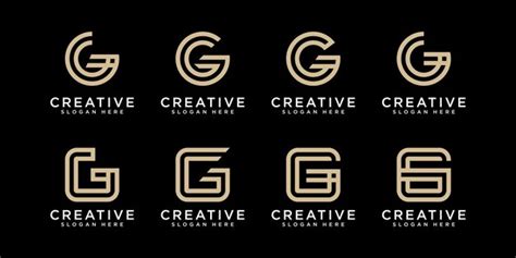 Premium Vector Set Of Initial Letter G Vector Logo Design