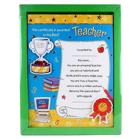 Top Best Teacher Certificate – Sparklingstemware