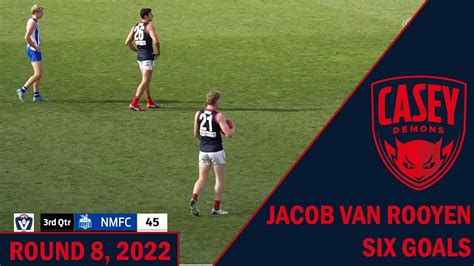 Jacob Van Rooyen S Six Goals VFL Round 8 2022 YouTube