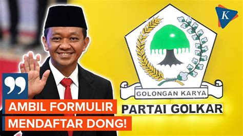 Blak Blakan Bahlil Pastikan Daftar Jadi Ketum Golkar Gantikan