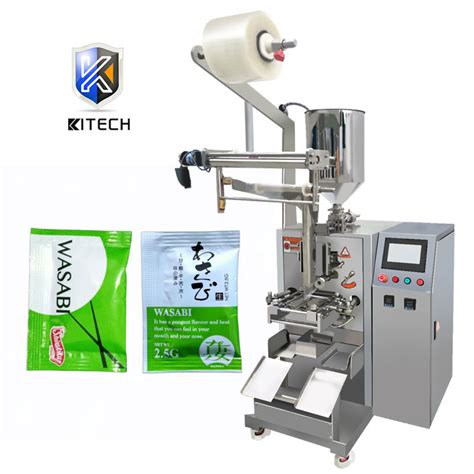 Kl 160ys Multi Function Automatic 3 Side Seal Wasabi Sauce Sachets Filling Sealing Packing