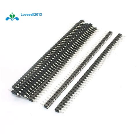 5Pcs Single Row 40Pin 2 54mm Round Female Pin Header Header 2 54mm