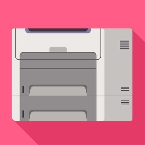 Premium Vector Office Printer Icon Flat Illustration Of Office