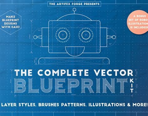 complete vector blueprint kit behance