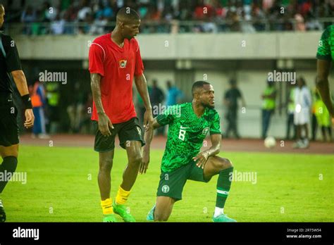 Uyo Nigeria September Frank Onyeka Of Nigeria During The