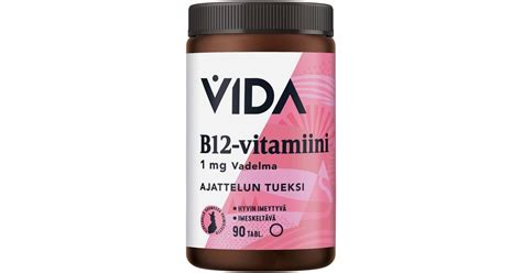 Vida B Vitamiinivalmiste B Vitamiini Mg Vadelmanmakuinen