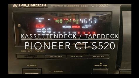 Pioneer Ct S Kassettendeck Tapedeck Kopfdeck Mit Super Auto