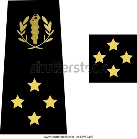 Insignia Ranks French Armed Forces Medical Stock Vector (Royalty Free ...