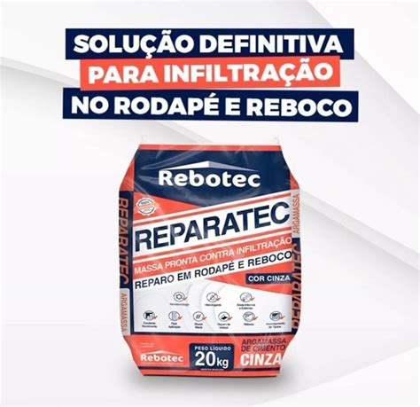 Impermeabilizante Reparatec Rebotec 20kg Umidade ou infiltração