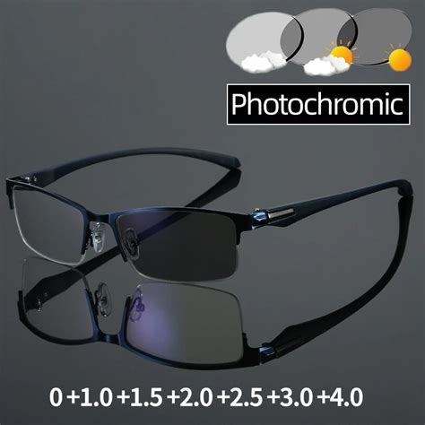 Inteligentne Fotochromowe Okulary Do Czytania Dla M Czyzn Modne Okulary