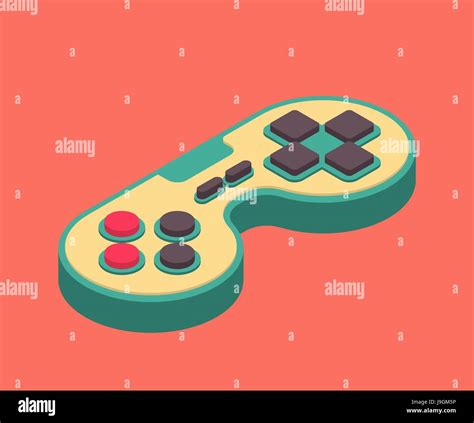 Cartoon Joystick Controller Retro Game Hi Res Stock Photography And