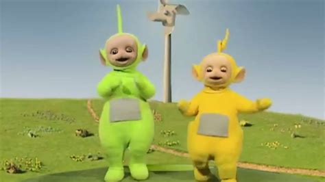 Teletubbies Holding Hands