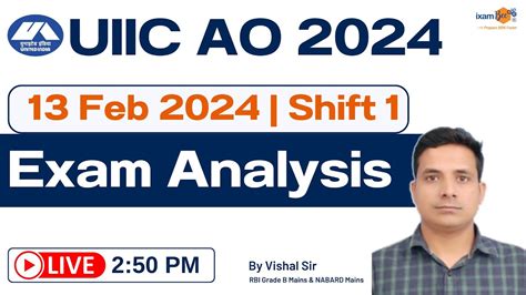 UIIC AO 2024 UIIC AO Exam Analysis 13 Feb 2024 Shift 1 By