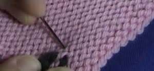 How To Weave In Ends On A Stockinette Stitch Project Knitting