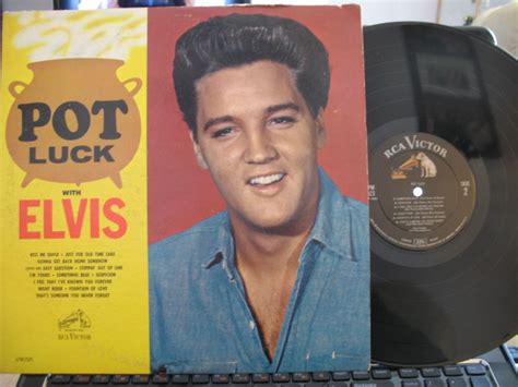 Presley Elvis Pot Luck Rock Lp On Rca Lpm 2523 Long Play Rerun