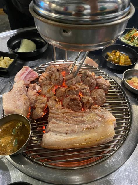 마곡 삼겹살 맛집 연탄불에 백도야지 김돈이 마곡점 네이버 블로그