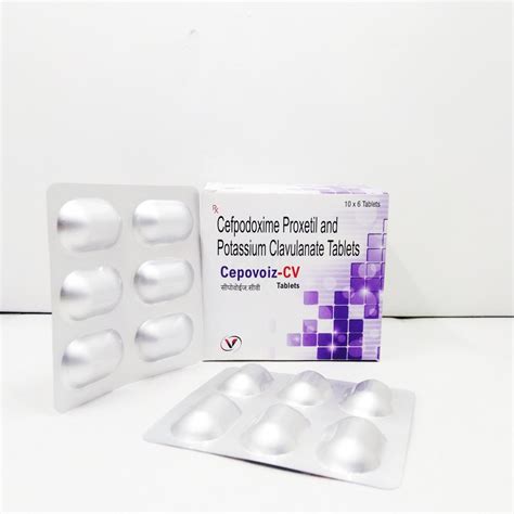 Cepovoiz Cv Cefpodoxime Proxetil Clavulanic Acid Tablets Mg At Rs