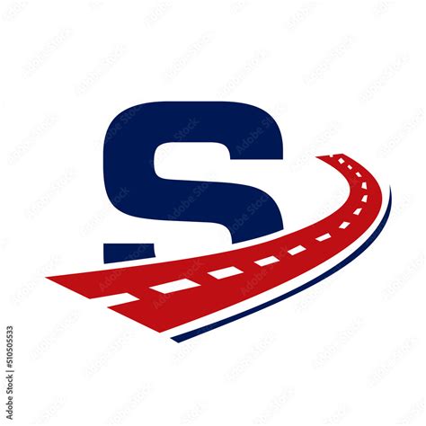 Letter S Transport Logo. S Letter Road Logo Design Transportation Sign ...