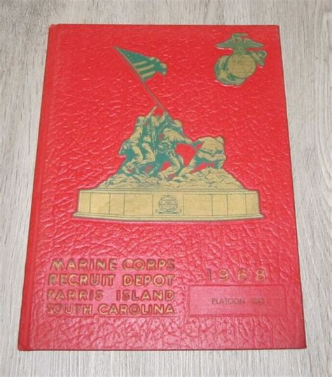 1968 USMC Parris Island Training Yearbook Platoon 1073 EBay