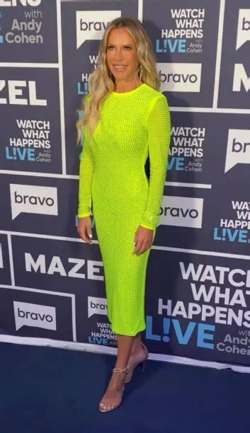 Jennifer Pedranti S Neon Green Embellished Dress On Wwhl