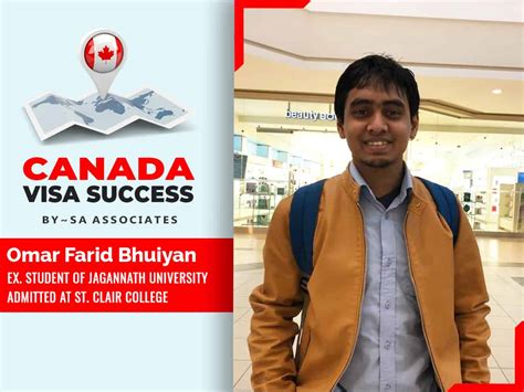 জগন্নাথ ইউনিভার্সিটি থেকে St. Clair কলেজ- এ ওমার ফরিদ ভূইয়াঁ। - SA ...