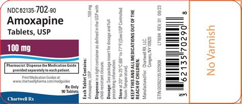 Amoxapine Chartwell Rx Llc Fda Package Insert