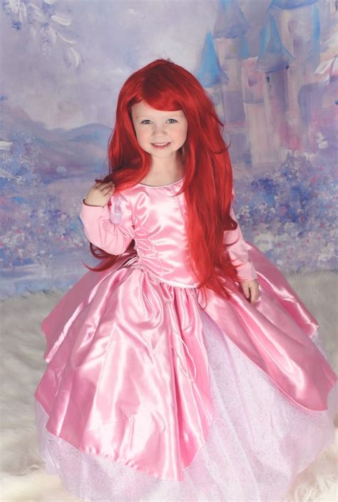 The Little Mermaid Princess Ariel Pink // Party Fancy Dress | Etsy