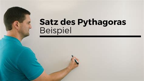 Satz des Pythagoras Beispiel gleichseitiges Dreieck Höhe bestimmen