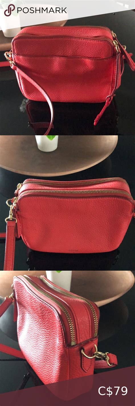 Fossil Sydney Red Crossbody Red Crossbody Crossbody Leather Crossbody