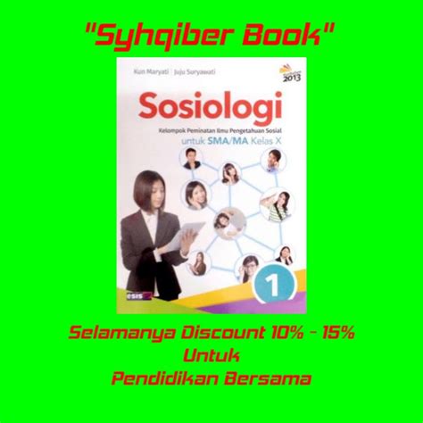 Jual Sosiologi Kelompok Peminatan Esis SMA MA Kelas 10 Kun Maryati Juju