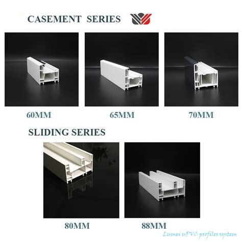 High Quality UPVC PVC Building Materials Plastic Window Frame Casement