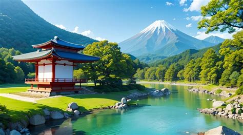 Premium Photo Wonderful Landscape In Japan For Wallpaper