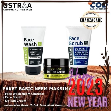 Jual SKINCARE PRIA PAKET Ustraa BASIC NEEM MAKSIMAL Untuk Perawatan