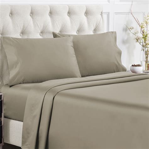 California Design Den 400 Thread Count 100 Cotton Sateen Weave Sheet