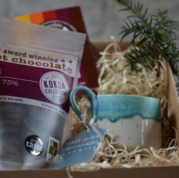 Handmade Ceramic Cup And Hot Chocolate Gift Set Folksy